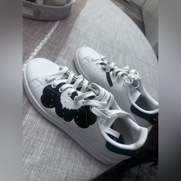 Adidas Stan Smith Marimekko White and Black Graphic Sneakers - Picture 4 of 7
